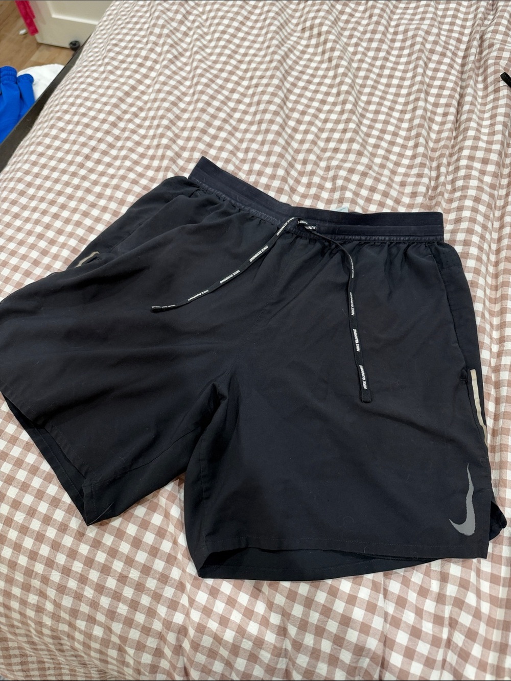 Nike Black Men’s Athletic Shorts with Reflective Swoosh